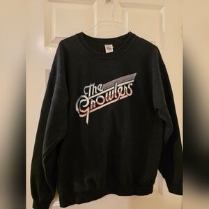 Gildan Black Crewneck Sweater with The Growlers Graphic